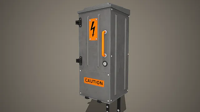 现代工业 配电箱 电箱设备 高精度还原设备3D模型