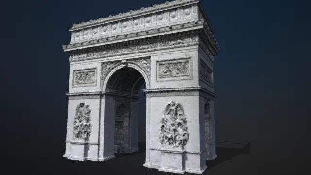 凯旋门 西方建筑 历史建筑 文物 大门