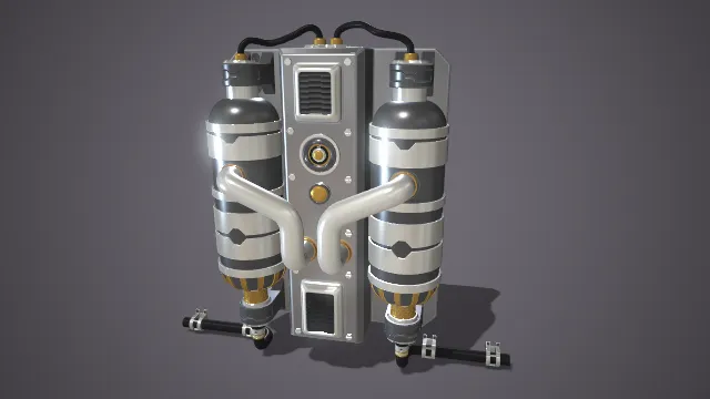 现代 气压罐 管道 表盘 工业设备