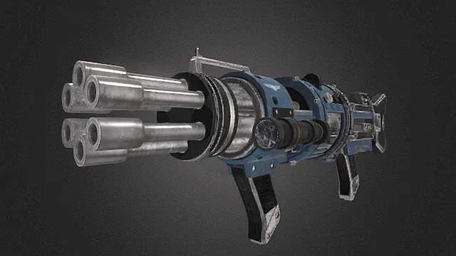 枪 重机枪 手持式 科幻 加特林