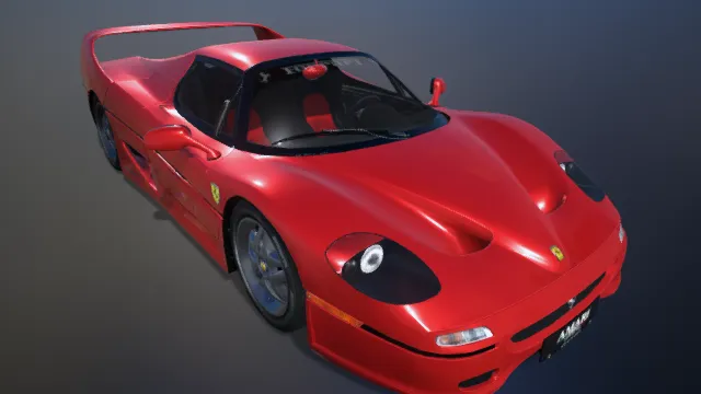 跑车 赛车 福特野马 红色轿车 汽车