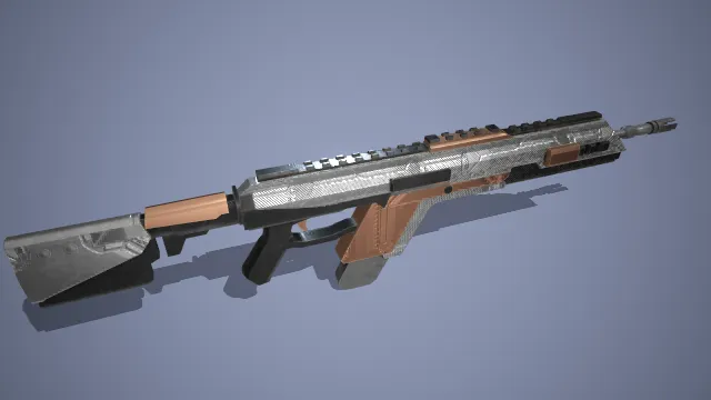 铜色保护外壳步枪 武器 射击 军事