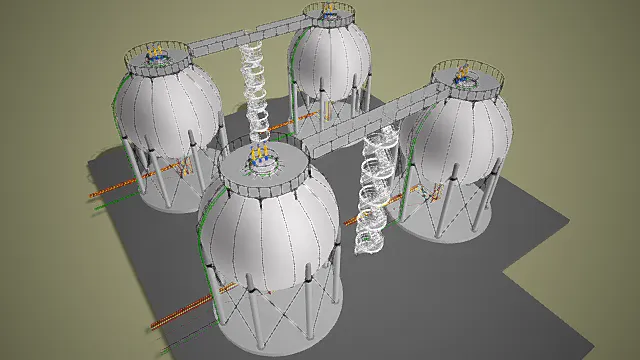 工厂设备3D模型