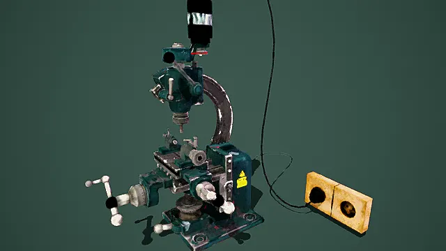 机械风格精密仪器3D模型,工业设计(精密仪器、机械风格、复杂结构、工业元素、科技感 )