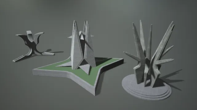 科幻都市建筑 未来建筑 科技城市 高大建筑 奇异建筑 城市部件