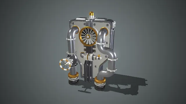 工业设备 气压阀 管道 集气箱