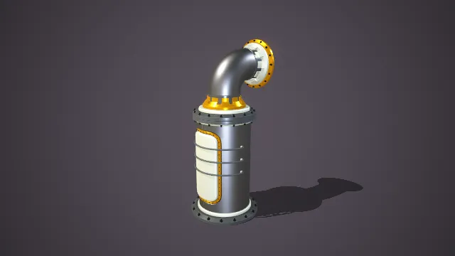 现代工业 存储材料 金属质感 收容物料 机器部件