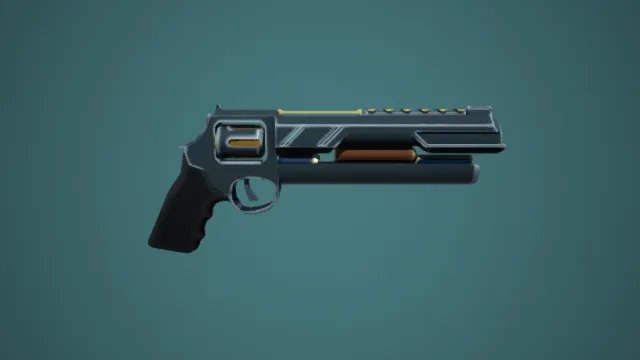 手枪 风格化模型 军事 卡通 左轮