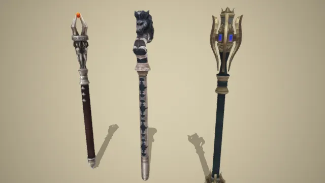 权杖 武器 道具 法杖 魔法工具 游戏装备店