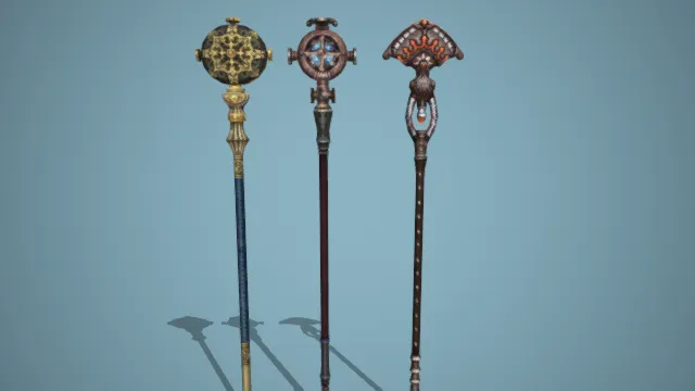 权杖 法杖 武器 游戏道具 魔法武器 装备