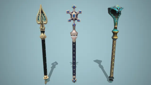 权杖 武器 道具 法杖 魔法工具 游戏装备店