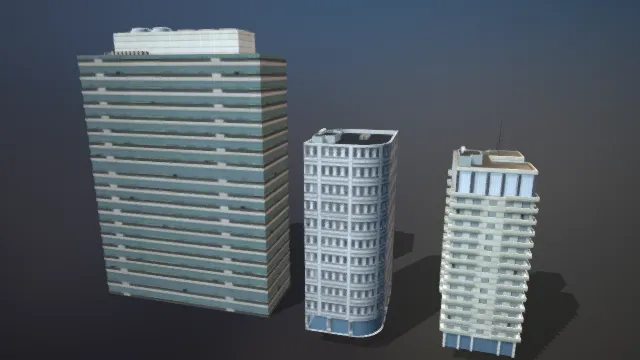 现代建筑 城市高楼 写字楼 商业建筑