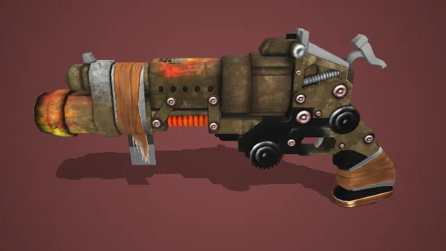 手枪 枪械 武器模型 pbr模型 游戏模