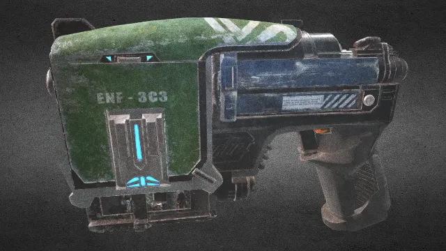 手枪 枪械 枪械模型 pbr模型 游戏模型