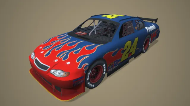 涂鸦车辆 赛车 比赛车辆 汽车 红蓝色轿车