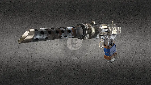 枪 手枪 长筒 斜口 做旧