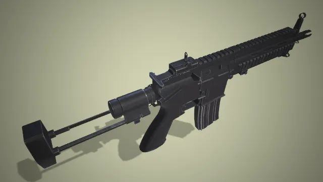 垂直握把突击步枪 武器 枪械 战争 射击