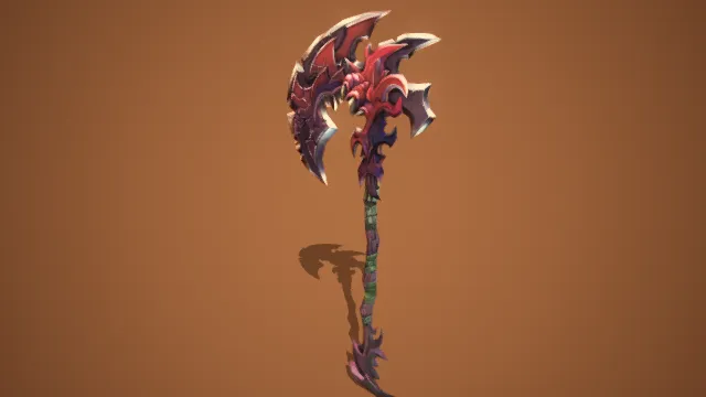 风格化战斧 恶魔战斧 武器