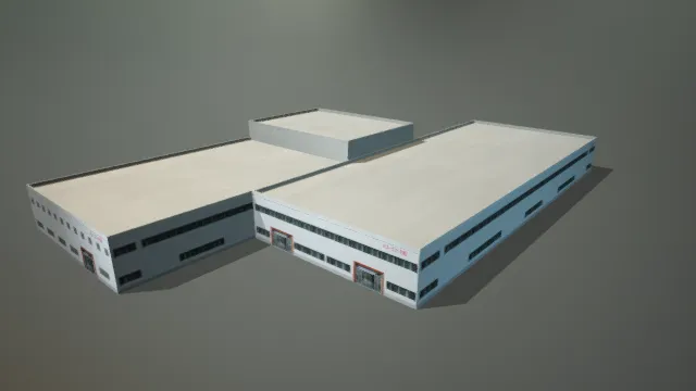 工厂 厂区 现代建筑 海洋制造厂 办公楼