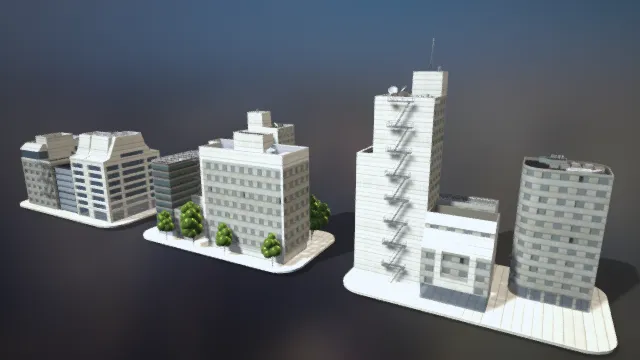 现代建筑 城市园区 写字楼 商业园区