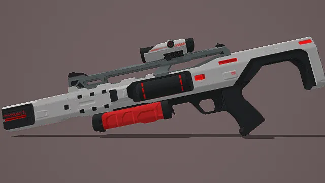 科幻风格战术狙击步枪3D模型