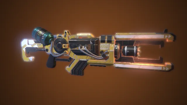 激光炮 枪械 武器模型 pbr模型 游戏模型