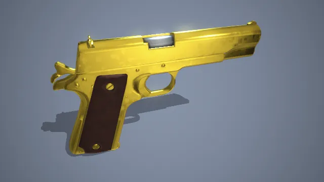 黄金沙漠之鹰 手枪 大口径 射击 经典