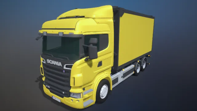 斯堪尼亚 箱式货车 大货车 货运车 运输车辆 汽车