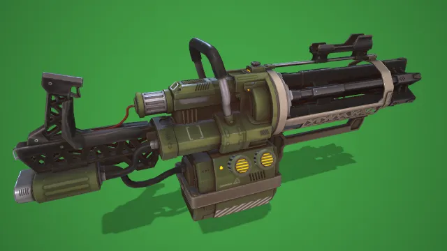 冲锋枪 武器模型 pbr模型 游戏模型