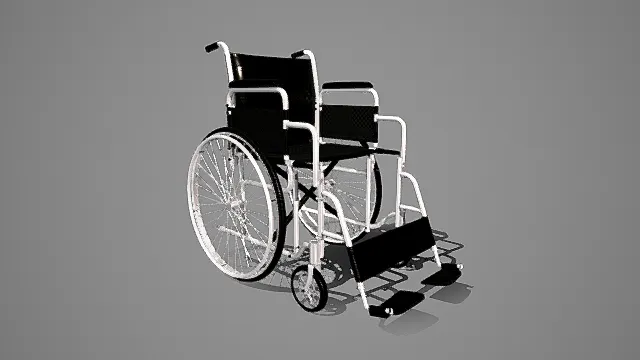 轮椅 医疗器材3D模型