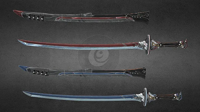 长剑 近战武器 武器模型 pbr模型 游戏模型