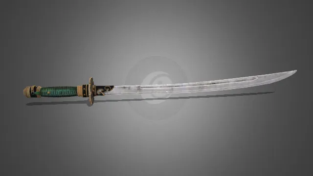 黑神话 狼武器 道具 大刀 游戏模型