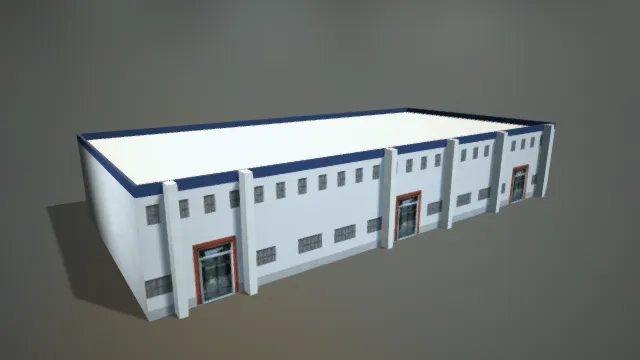 工厂 厂区建筑 现代建筑 海洋装备制造厂 装配厂