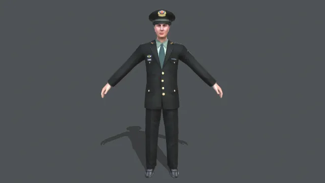 军人军队战士解放军士兵护旗手