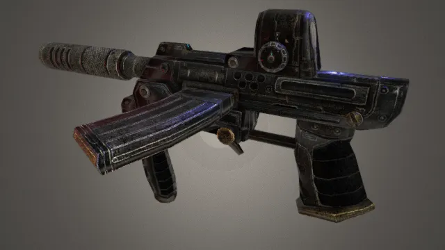 冲锋枪 枪械 武器模型 pbr模型 游戏模型