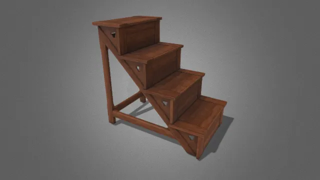 写实 家具 木头 木楼梯