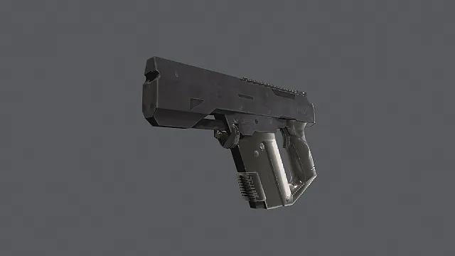 枪 手枪 弹匣护手 科幻 做旧