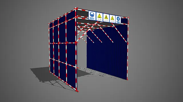 现代 安全通道 3D模型