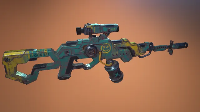 步枪 武器模型 pbr模型 游戏模型