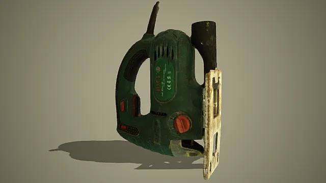 小型电锯 3D模型