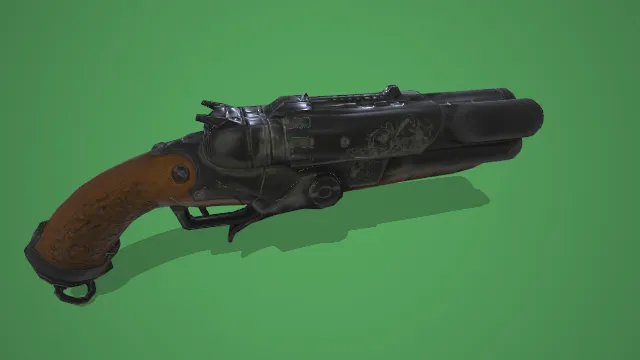 手枪 武器模型 pbr模型 游戏模型