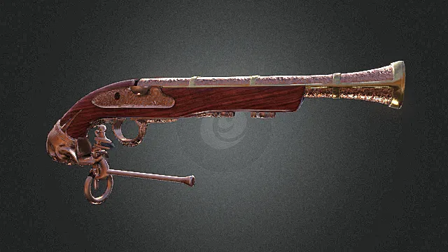 枪 手枪 喇叭口 老式型制 复古