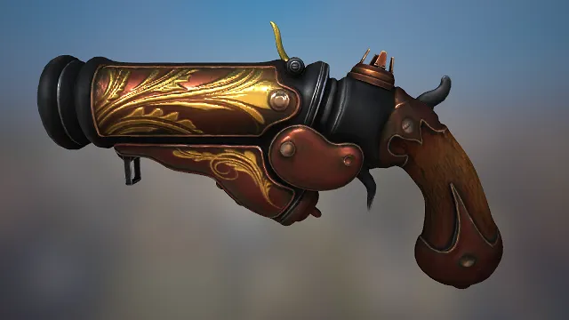 手炮 枪械 武器 武器模型 pbr模型 游戏模型