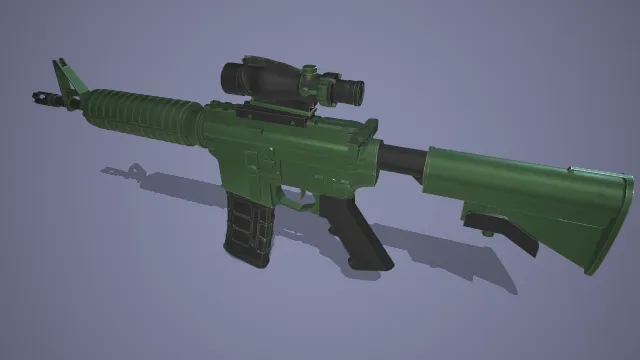 突击步枪 枪械模型 武器 模型 游戏 射击