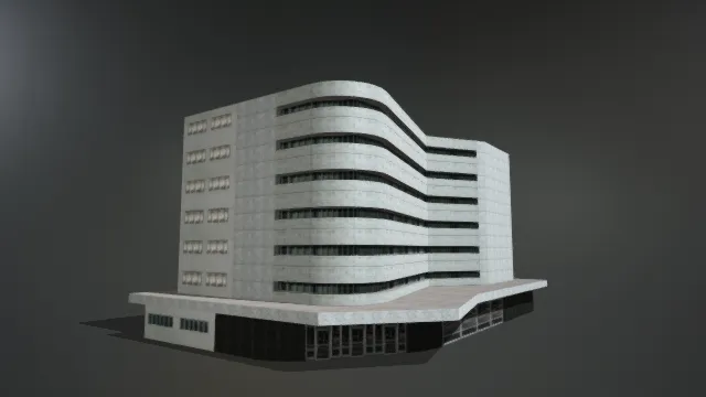 白色建筑楼 写字楼 商业楼 现代建筑