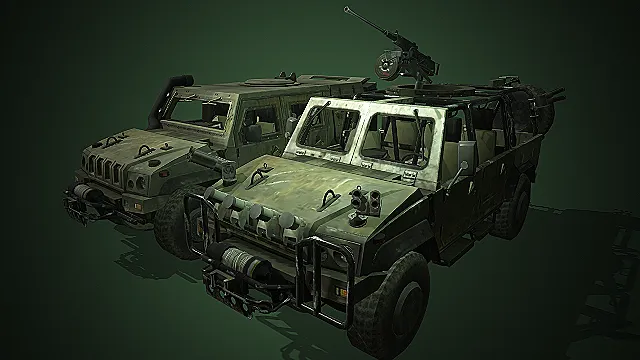 军用改装悍马车 军用改装机枪车