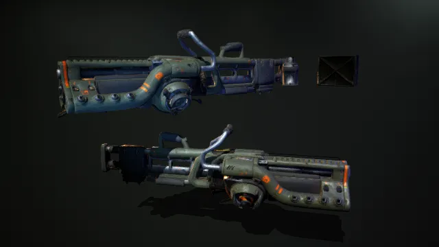 机械火焰枪 喷火枪 散弹枪