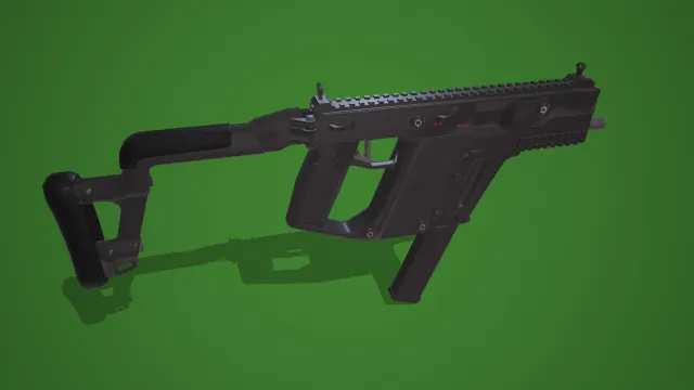 冲锋枪 武器模型 pbr模型 游戏模型
