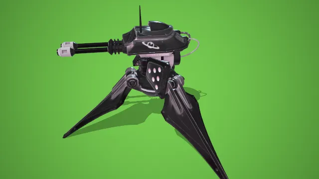 炮台 武器模型 pbr模型 游戏模型