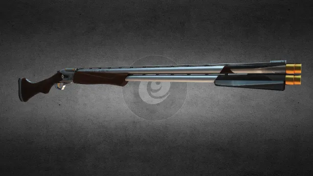 长管霰弹枪 枪械 武器模型 pbr模型 游戏模型